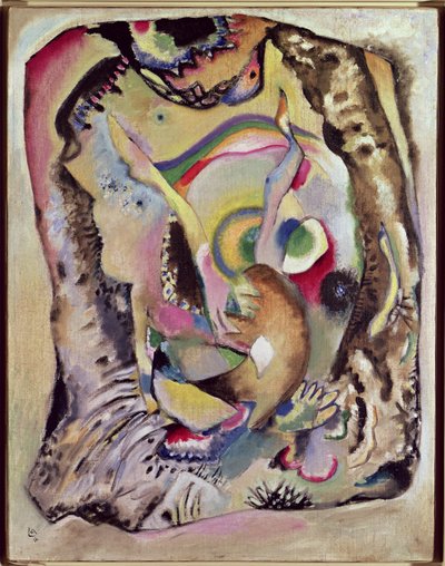 Schilderij op een Lichte Ondergrond, 1916 door Wassily Kandinsky